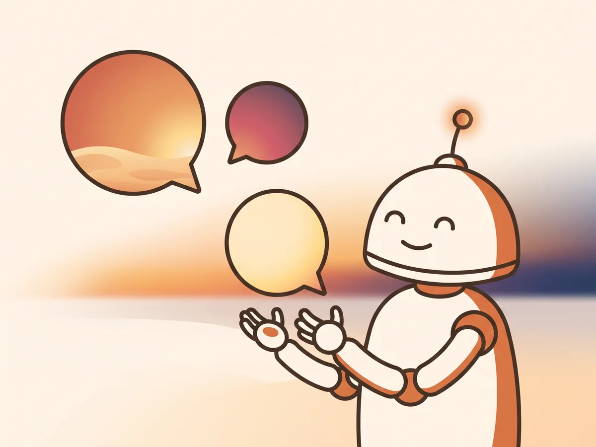Illustratie: chatbot vangt binnenkomende berichten op