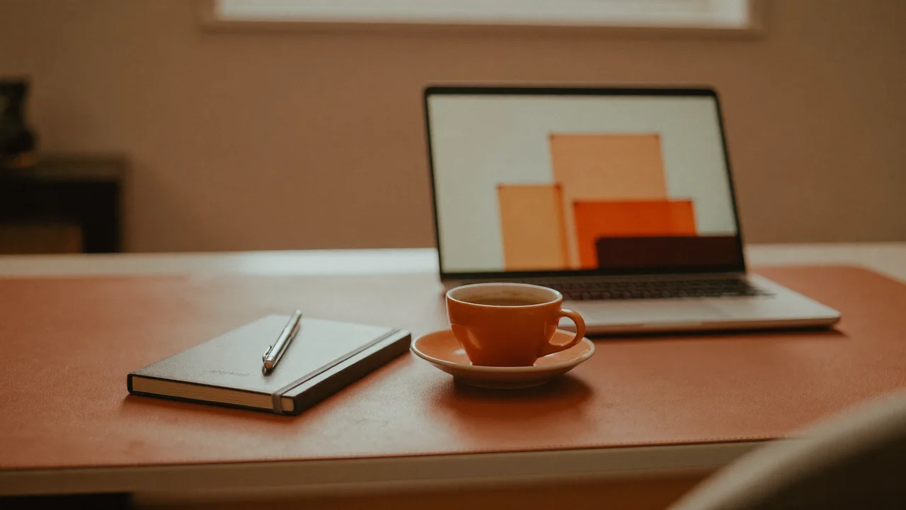 Sfeerbeeld: werkplek van een ondernemer met laptop (illustratief)